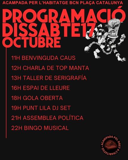 Cartell programació dissabte 17